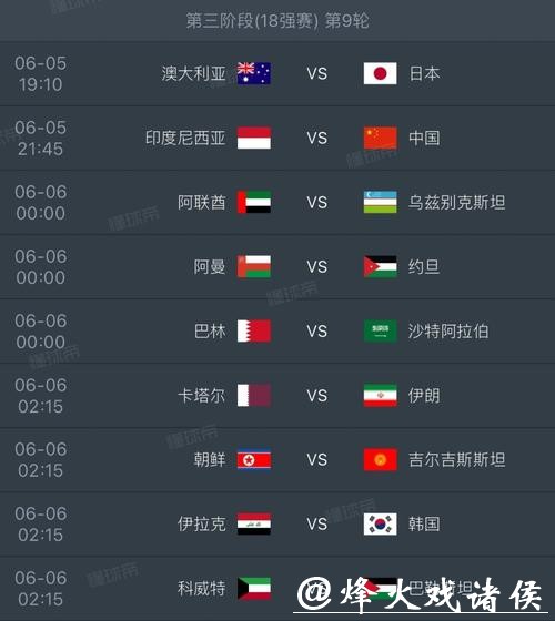 2026世界杯外围赛关键比赛时间盘点